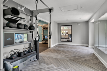 fitness center with equipment
